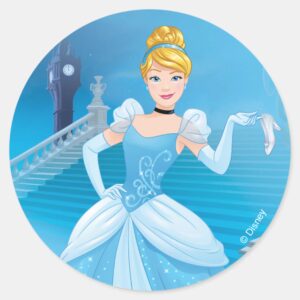 Cinderella Express Yourself Classic Round Sticker