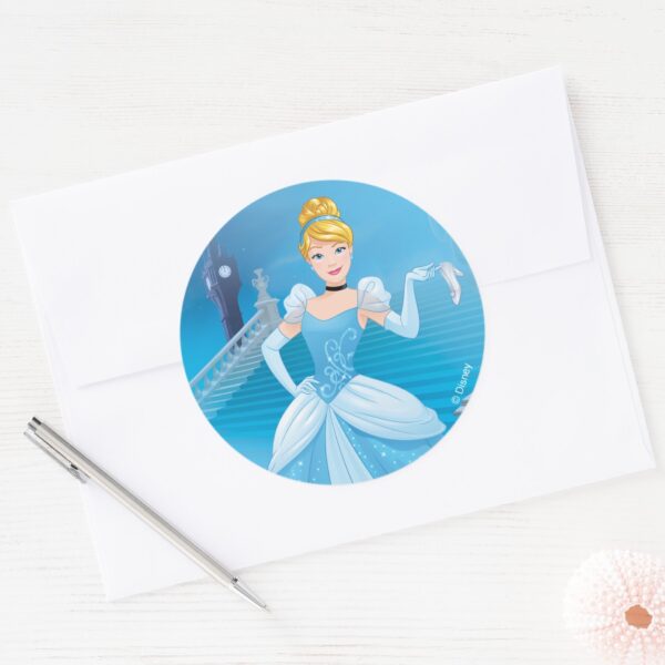 Cinderella___Express_Yourself_Classic_Round_Sticker_3 Cinderella Express Yourself Classic Round Sticker