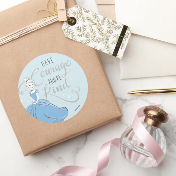 Cinderella___Have_Courage_Classic_Round_Sticker_5 Cinderella Have Courage Classic Round Sticker