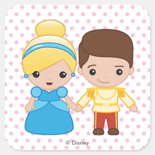 Cinderella_and_Prince_Charming_Emoji_Square_Sticker_1 Cinderella And Prince Charming Emoji Square Sticker