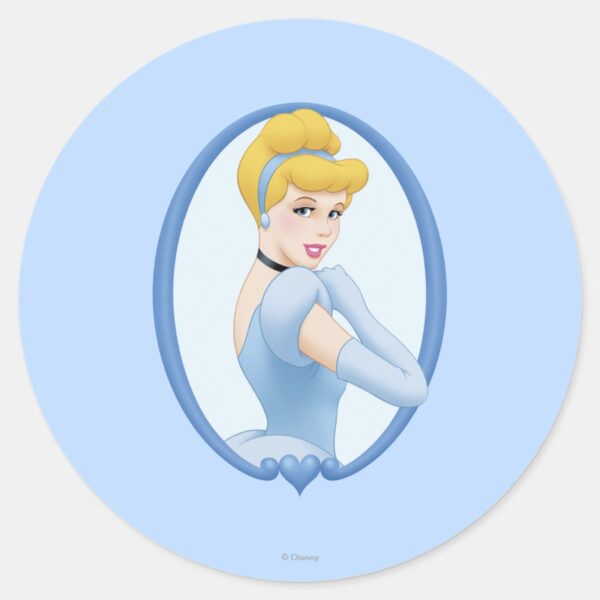 Cinderella_in_Frame_Classic_Round_Sticker_1 Cinderella In Frame Classic Round Sticker