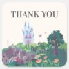 Cinderella's_Whimsical_Castle_Wedding_Thank_You_Square_Sticker_2 Cinderellas Whimsical Castle Wedding Thank You Square Sticker