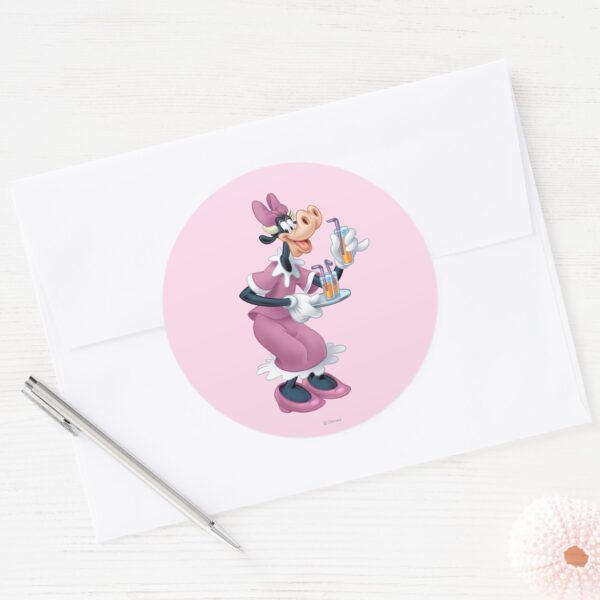 Clarabelle_Cow_Classic_Round_Sticker_3 Clarabelle Cow Classic Round Sticker