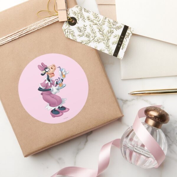 Clarabelle_Cow_Classic_Round_Sticker_5 Clarabelle Cow Classic Round Sticker