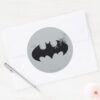 Classic_Batman_Logo_Dissolving_Into_Bats_Classic_Round_Sticker_3 Classic Batman Logo Dissolving Into Bats Classic Round Sticker