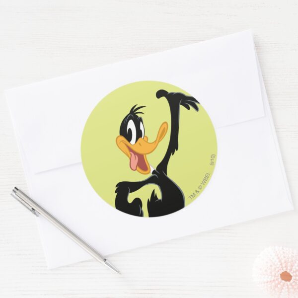 Classic_DAFFY_DUCK™_Classic_Round_Sticker_3 Classic DAFFY DUCK™ Classic Round Sticker