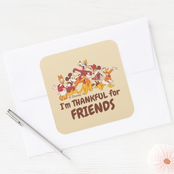 Classic_Disney_Friends_Together_Square_Sticker_3 Classic Disney Friends Together Square Sticker