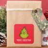 Classic_Grinch___Christmas_-_Personalized_Square_Sticker_7 Classic Grinch Christmas Personalized Square Sticker