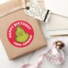 Classic_Grinch___Happy_Birthday_Classic_Round_Sticker_5 Classic Grinch Happy Birthday Classic Round Sticker