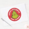 Classic_Grinch___Merry_Christmas_Classic_Round_Sticker_3 Classic Grinch Merry Christmas Classic Round Sticker