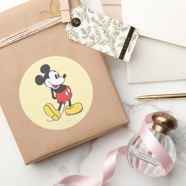 Classic_Mickey_Classic_Round_Sticker_5 Classic Mickey Classic Round Sticker