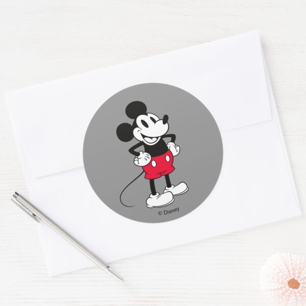 Classic_Mickey_Mouse___A_True_Original_Classic_Round_Sticker_3 Classic Mickey Mouse A True Original Classic Round Sticker