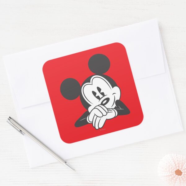 Classic_Mickey_Mouse___Cute_Portrait_Square_Sticker_3 Classic Mickey Mouse Cute Portrait Square Sticker