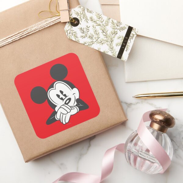 Classic_Mickey_Mouse___Cute_Portrait_Square_Sticker_5 Classic Mickey Mouse Cute Portrait Square Sticker
