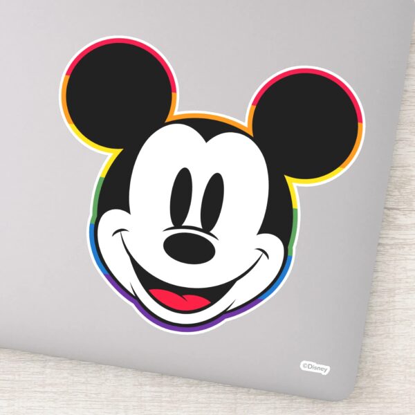Classic_Mickey_Rainbow_Head_Sticker_1 Classic Mickey Rainbow Head Sticker