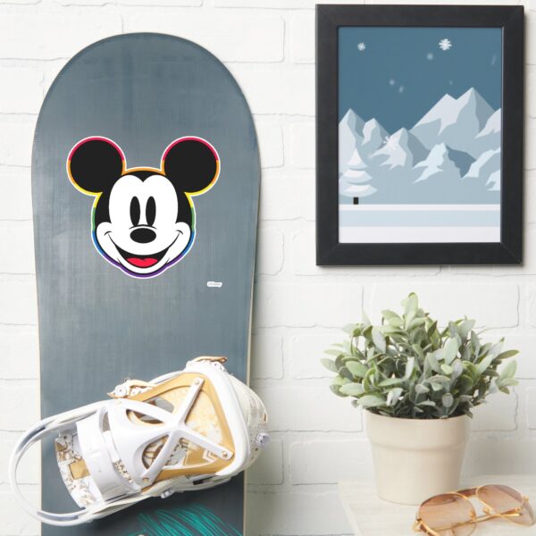 Classic_Mickey_Rainbow_Head_Sticker_7 Classic Mickey Rainbow Head Sticker