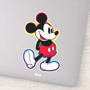 Classic_Mickey_Rainbow_Outline_Sticker_1 Classic Mickey Rainbow Outline Sticker