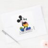 Classic_Mickey_Rainbow_Stripes_Square_Sticker_3 Classic Mickey Rainbow Stripes Square Sticker