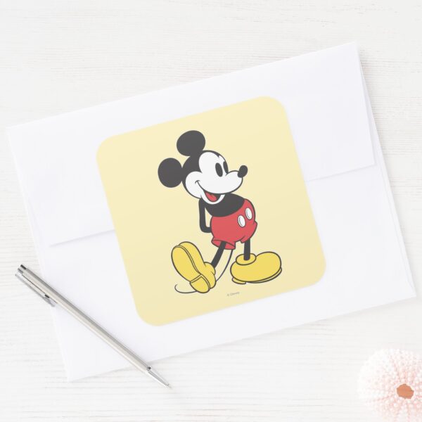 Classic_Mickey_Square_Sticker_3 Classic Mickey Square Sticker