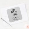 Classic_Mickey___Black_and_White_Square_Sticker_3 Classic Mickey Black And White Square Sticker