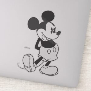 Classic Mickey Black And White Sticker