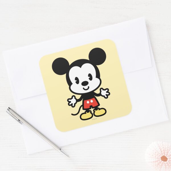 Classic_Mickey___Cuties_Square_Sticker_3 Classic Mickey Cuties Square Sticker