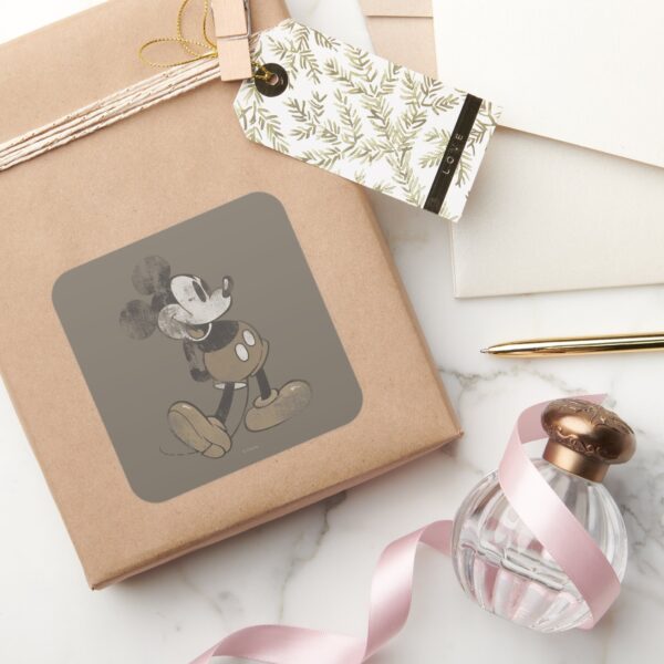 Classic_Mickey___Distressed_Square_Sticker_5 Classic Mickey Distressed Square Sticker