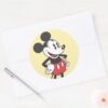 Classic_Mickey___Hands_on_Hips_Classic_Round_Sticker_3 Classic Mickey Hands On Hips Classic Round Sticker