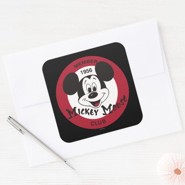 Classic Mickey Mickey Mouse Club Square Sticker