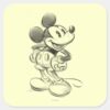 Classic_Mickey___Sketch_Square_Sticker_1 Classic Mickey Sketch Square Sticker