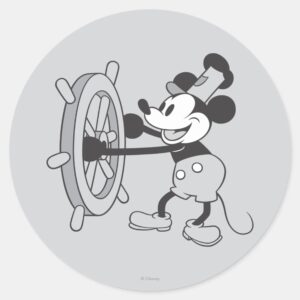 Classic Mickey Steamboat Willie Classic Round Sticker