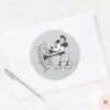 Classic_Mickey___Steamboat_Willie_Classic_Round_Sticker_3 Classic Mickey Steamboat Willie Classic Round Sticker
