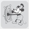 Classic_Mickey___Steamboat_Willie_Square_Sticker_1 Classic Mickey Steamboat Willie Square Sticker