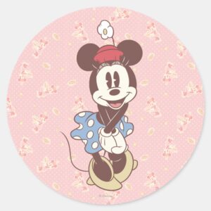 Classic Minnie Mouse Classic Round Sticker