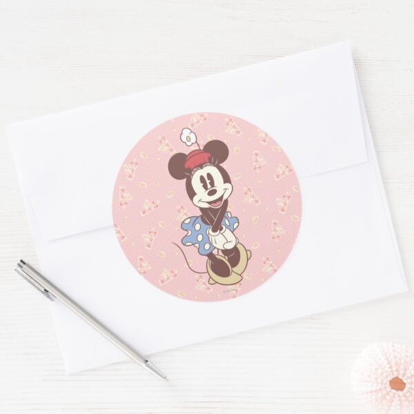 Classic Minnie Mouse Classic Round Sticker