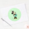 Classic_Minnie_Mouse_Vintage_Distressed_Classic_Round_Sticker_3 Classic Minnie Mouse Vintage Distressed Classic Round Sticker