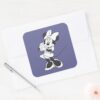 Classic_Minnie___Black_and_White_Square_Sticker_3 Classic Minnie Black And White Square Sticker