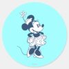 Classic_Minnie___Blue_Hue_Classic_Round_Sticker_1 Classic Minnie Blue Hue Classic Round Sticker