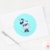 Classic_Minnie___Blue_Hue_Classic_Round_Sticker_3 Classic Minnie Blue Hue Classic Round Sticker