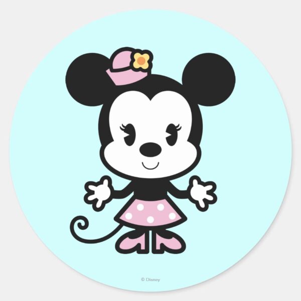 Classic_Minnie___Cartoon_Classic_Round_Sticker_1 Classic Minnie Cartoon Classic Round Sticker
