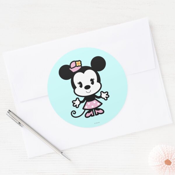 Classic_Minnie___Cartoon_Classic_Round_Sticker_3 Classic Minnie Cartoon Classic Round Sticker