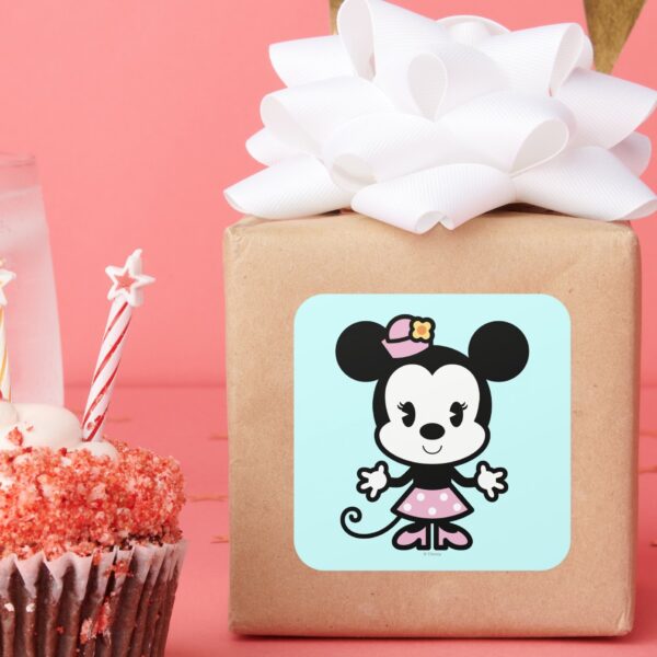 Classic Minnie Cartoon Square Sticker