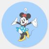 Classic_Minnie___Excited_Classic_Round_Sticker_1 Classic Minnie Excited Classic Round Sticker