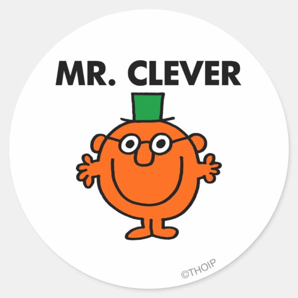 Classic_Mr._Clever_Logo_Classic_Round_Sticker_1 Classic Mr. Clever Logo Classic Round Sticker