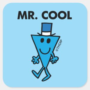 Classic Mr. Cool Pose Square Sticker