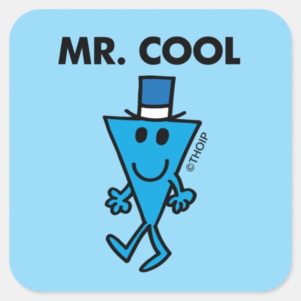 Classic_Mr._Cool_Pose_Square_Sticker_1 Classic Mr. Cool Pose Square Sticker