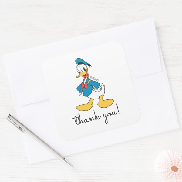Classic_Oh_Boy_Donald_Duck_Nautical_Birthday_Square_Sticker_4 Classic Oh Boy Donald Duck Nautical Birthday Square Sticker