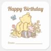Classic_Pooh___A_Gift_From_-_Birthday_Square_Sticker_1 Classic Pooh A Gift From Birthday Square Sticker