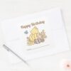Classic_Pooh___A_Gift_From_-_Birthday_Square_Sticker_3 Classic Pooh A Gift From Birthday Square Sticker