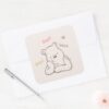 Classic_Pooh___Buzz_Buzz_Buzz_Square_Sticker_3 Classic Pooh Buzz Buzz Buzz Square Sticker